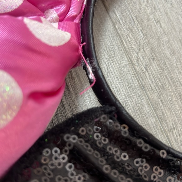 Disney Minnie Mouse pink polkadot headband/ OS - Picture 6 of 8